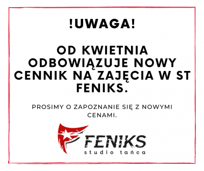 UWAGA | FENIKS # Szkoła tańca Białystok, kursy nauka tańca w Białymstoku, salsa, taniec towarzyski, taniec brzucha, latino solo